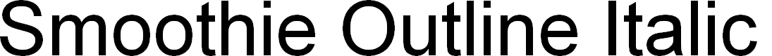 Preview image for Smoothie Outline Italic