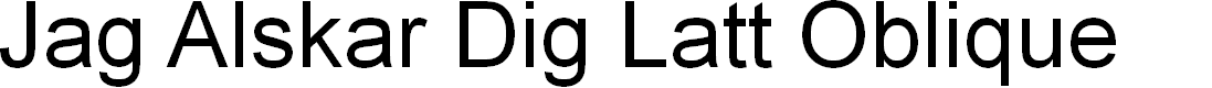 Preview image for Jag Alskar Dig Latt Oblique