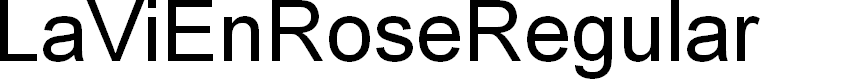 Preview image for LaViEnRose-Regular