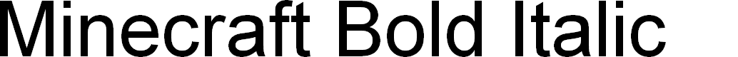 Preview image for Minecraft Bold Italic