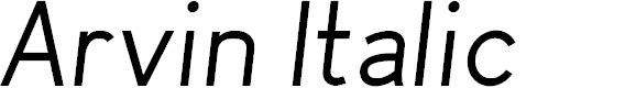 Preview image for Arvin Italic