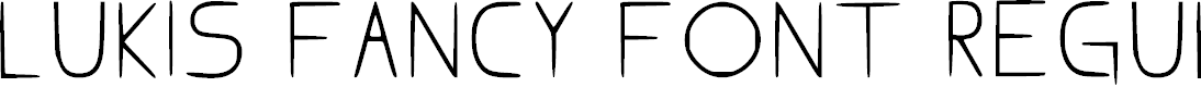 Preview image for Lukis Fancy Font Regular