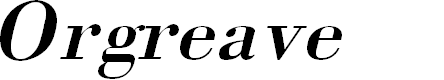 Preview image for Orgreave Italic