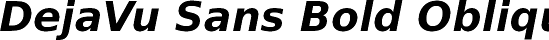 Preview image for DejaVu Sans Bold Oblique