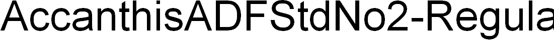 Preview image for AccanthisADFStdNo2-Regular