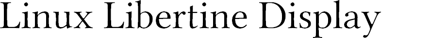 Preview image for Linux Libertine Display