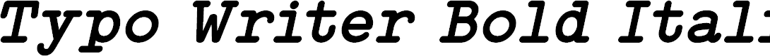 Preview image for Typo Writer Demo Bold Italic