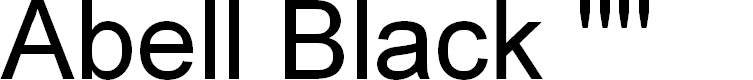 Preview image for Abell Black ""