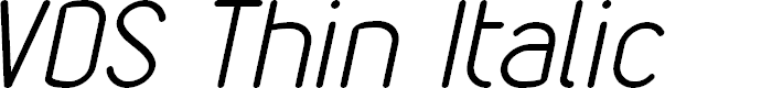 Preview image for VDS Thin Italic
