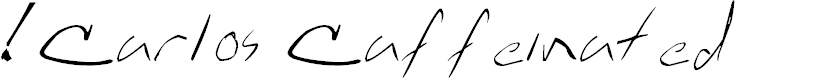 Preview image for !Carlos Caffeinated Italic