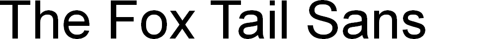 Preview image for The Fox Tail Sans
