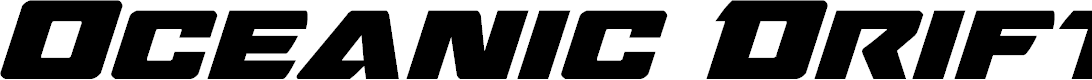 Preview image for Oceanic Drift Bold Expanded Italic