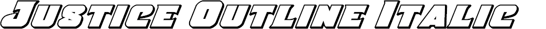 Preview image for Justice Outline Italic