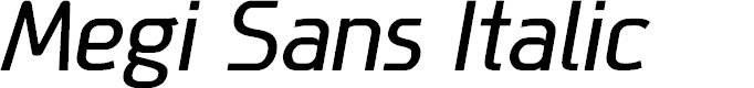 Preview image for Megi Sans Italic