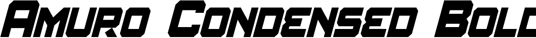 Preview image for Amuro Condensed Bold Italic