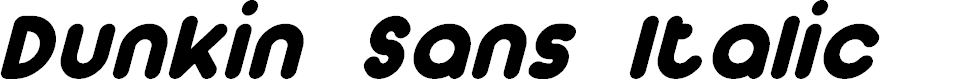 Preview image for Dunkin Sans Italic
