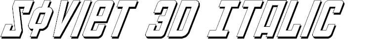 Preview image for Soviet 3D Italic
