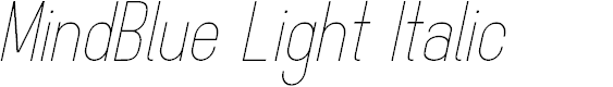 Preview image for MindBlue Light Italic