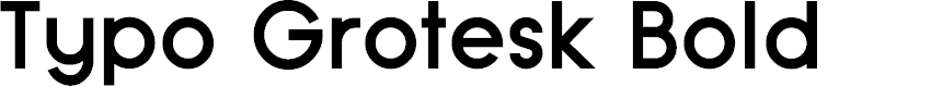 Preview image for Typo Grotesk Bold