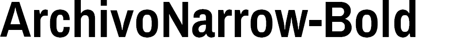Preview image for ArchivoNarrow-Bold