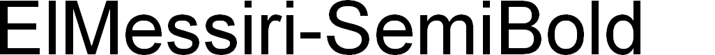 Preview image for ElMessiri-SemiBold