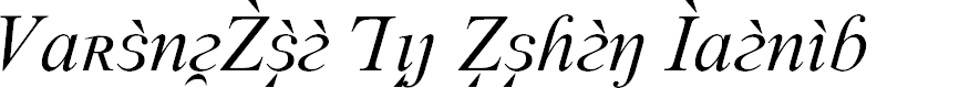 Preview image for Ptgul-Aya New Roman Italic