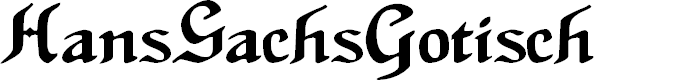 Preview image for HansSachsGotisch