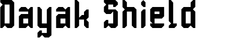 Preview image for Dayak Shield Font