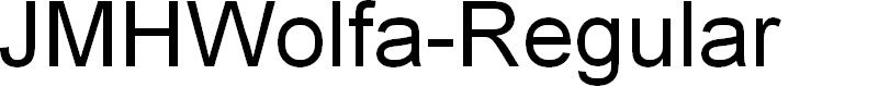 Preview image for JMHWolfa-Regular