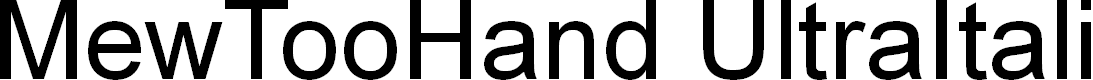 Preview image for MewTooHand UltraItalic