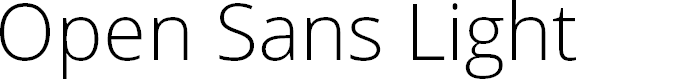 Preview image for Open Sans Light