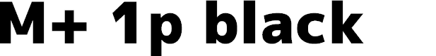 Preview image for M+ 1p black