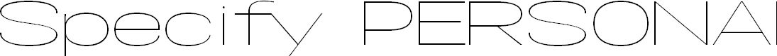 Preview image for Specify PERSONAL Extraexpanded Thin
