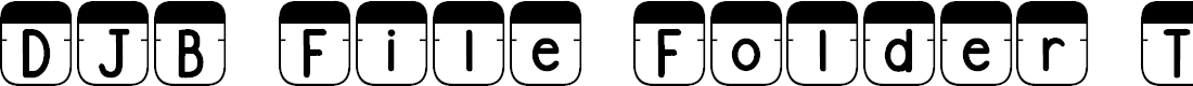 Preview image for DJB File Folder Tabs