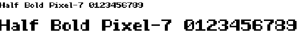 Preview image for Half Bold Pixel-7