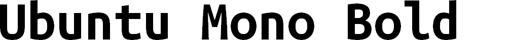 Preview image for Ubuntu Mono Bold