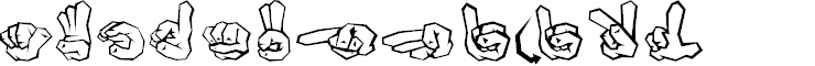 Preview image for ZOE GERMANY Fingeralphabet Graffiti
