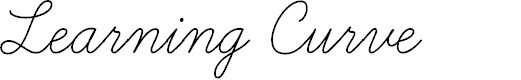 Preview image for Learning Curve Font