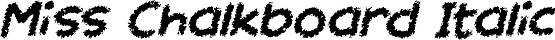 Preview image for Miss Chalkboard Italic