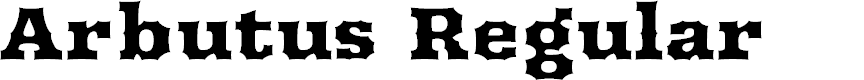 Preview image for Arbutus Regular