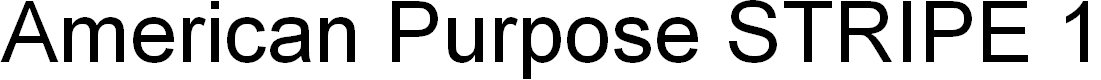 Preview image for American Purpose STRIPE 1 Normal Italic