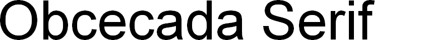 Preview image for Obcecada-Serif