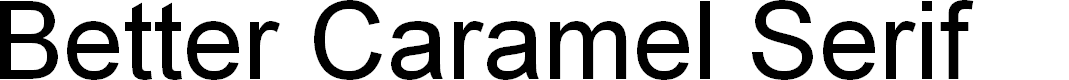 Preview image for Better Caramel Serif