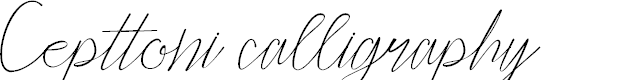 Preview image for Cepttoni calligraphy