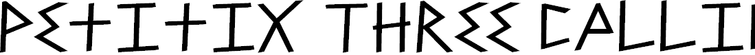 Preview image for PetitixThreeCallig-Bold