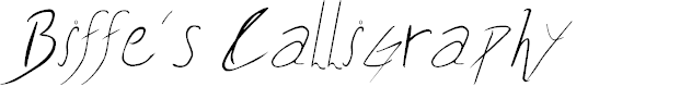 Preview image for Biffe´s Calligraphy