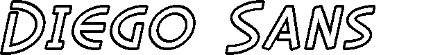Preview image for SF Diego Sans Outline Oblique