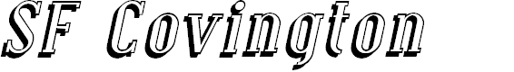 Preview image for SF Covington Shadow Italic