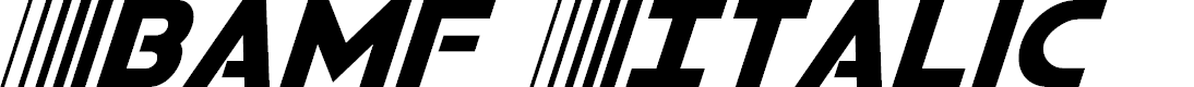 Preview image for Bamf Italic