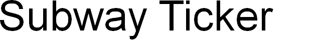 Preview image for SubwayTicker